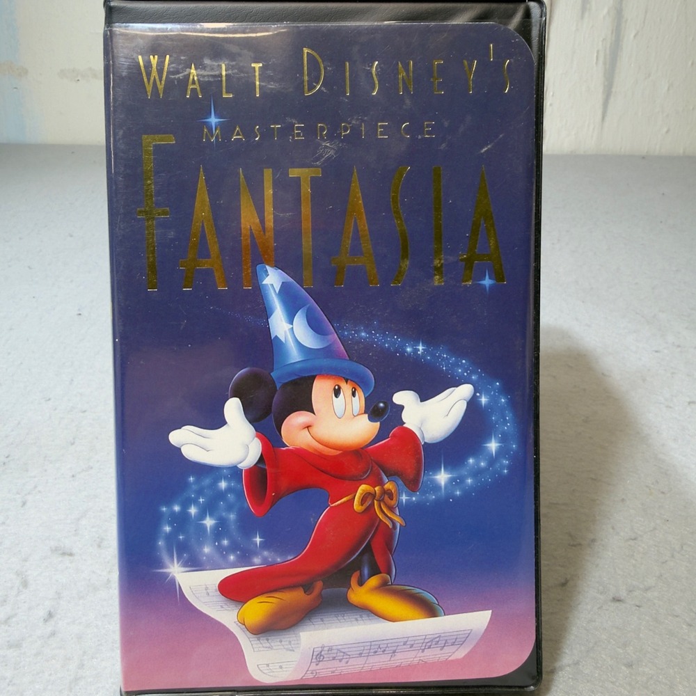 Walt Disney Masterpiece Fantasia VHS Mickey Mouse Sorcerer Apprentice 1991 G1132